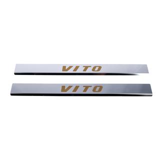 Tröskelskydd Carmos (2 st, stål) Mercedes Vito W639 2004–2014 foto 3
