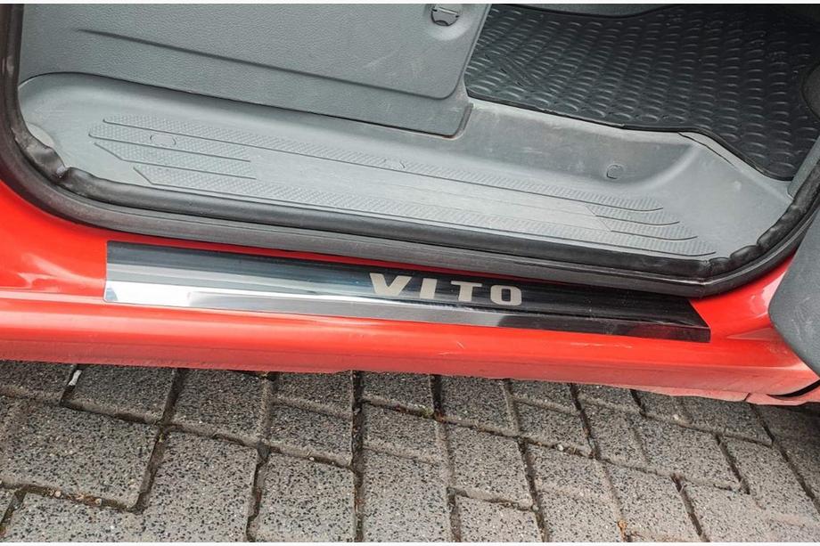 Mercedes Vito W639 2004–2014 Tröskelskydd Carmos (2 st, stål) Image
