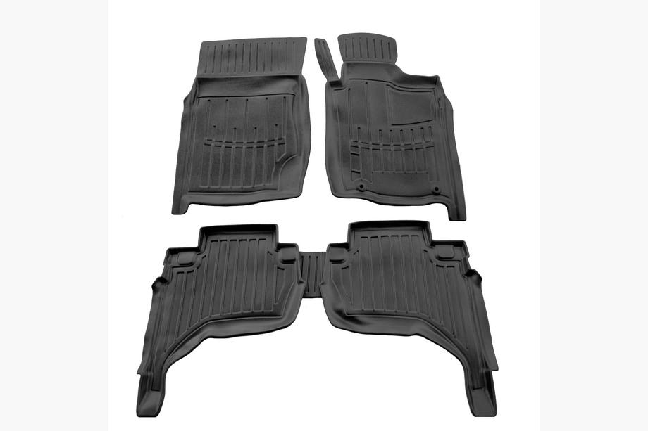Mitsubishi L200 2006–2015 Stingray 3D gummimattor (högerstyrd, 5 st) Image