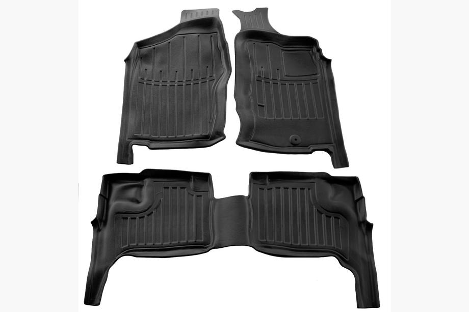 Nissan NP300 1999–2015 Stingray 3D gummimattor (för Navara (D22), högerstyrd, 3 st) Image