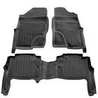 Nissan Navara 2006–2015 Stingray 3D gummimattor (högerstyrd, 3 st) foto 1