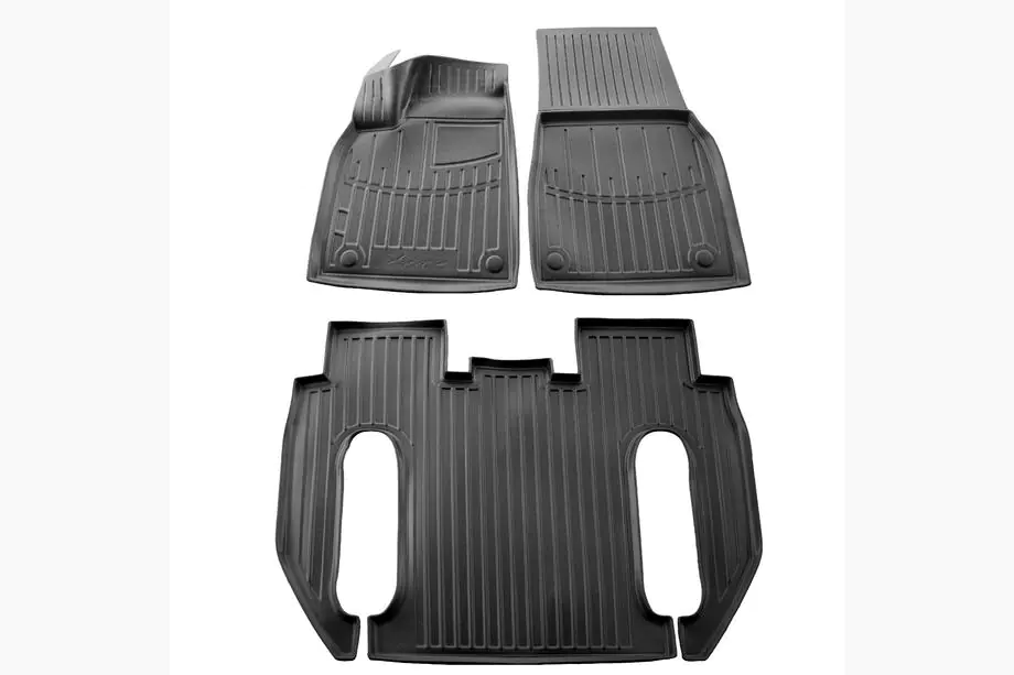 Tesla Model X 2015– Stingray 3D gummimattor (för Plaid, 6-sits, 3 st) Image