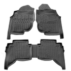 Toyota Hilux 2006–2015 Stingray 3D gummimattor till kupén (högerstyrd, Crew Cab, 5 st) foto 1