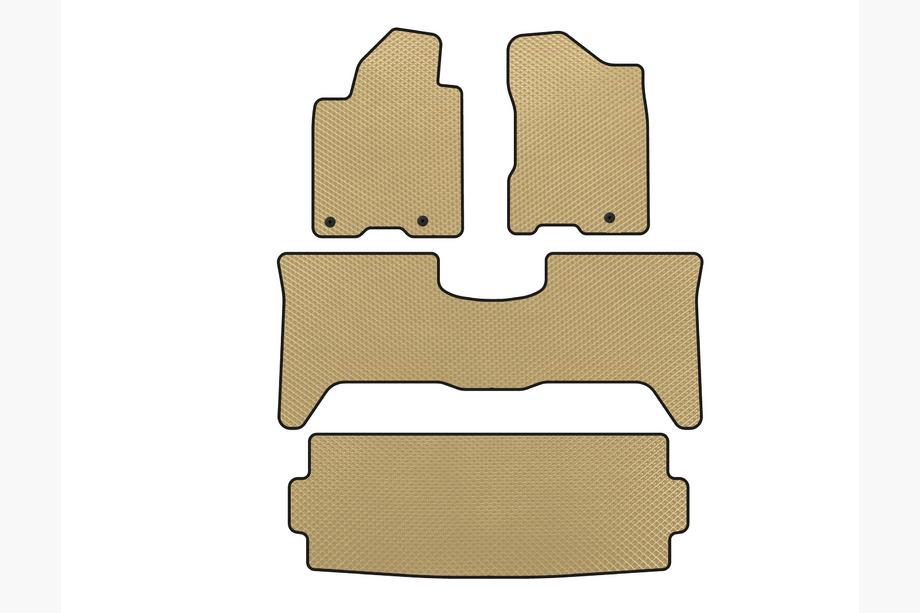 Nissan Armada 2003–2015 EVA bilmattor (3 rader, 2003-2008, beige) Image