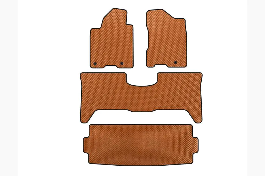 Nissan Armada 2003–2015 EVA bilmattor (3 rader, 2003-2008, Orange) Image