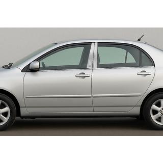 Kromlister för dörrstolpar (4 st, rostfritt) Toyota Corolla 2002–2007 foto 1