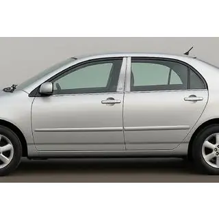 Kromlister för dörrstolpar (4 st, rostfritt) Toyota Corolla 2002–2007 foto 1