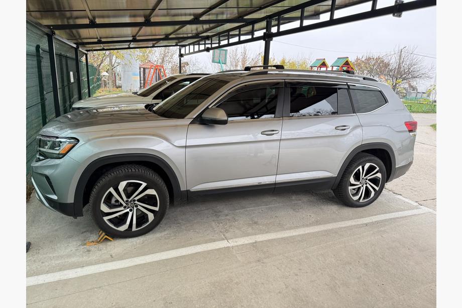 Volkswagen Atlas (Terramont) 2016– Takräcke (lastbågar) för vanliga takrails utan lås/nyckel Flybar V1 (2 st) upp till 110 cm, grå Foto 2