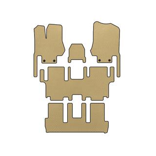 EVA bilmattor (3 rader, 7-sits, beige)