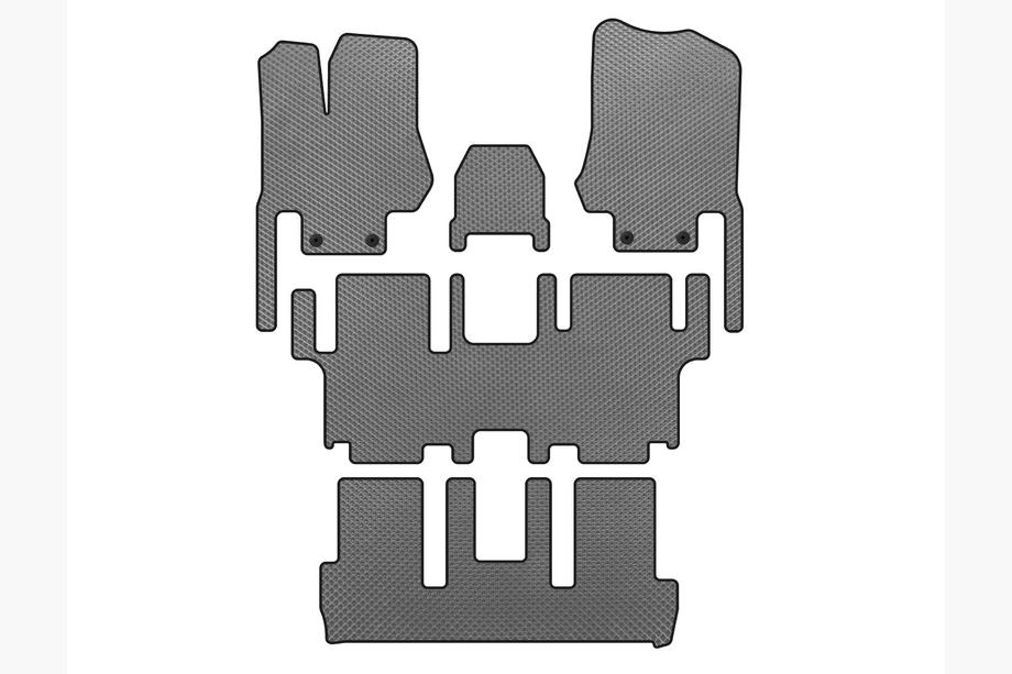 Nissan Quest 2011–2017 EVA-mattor (3 rader, 7-sits, grå) Image
