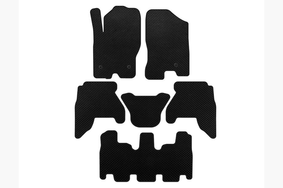 Nissan Pathfinder R51 2005–2014 EVA-golvmattor (3 rader, svart, 2010-2014) Image