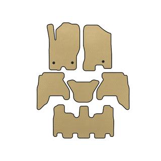 EVA bilmattor för kupén (3 rader, Beige, 2010-2014) Nissan Pathfinder R51 2005–2014