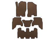 Nissan Pathfinder R51 2005–2014 EVA bilmattor (3 rader, Brun, 2010-2014) foto 1