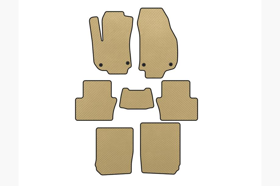 Opel Zafira B 2005–2011 EVA-mattor (3 rader, beige) Image