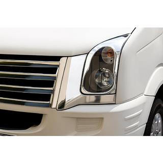 Kromramar till strålkastare (2 st, rostfritt stål) Volkswagen Crafter 2006–2016 foto 3