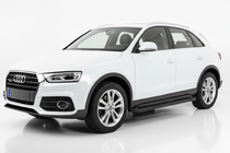 Audi Q3 2011–2019 Sidosteg Allmond Black (2 st, aluminium) foto 1