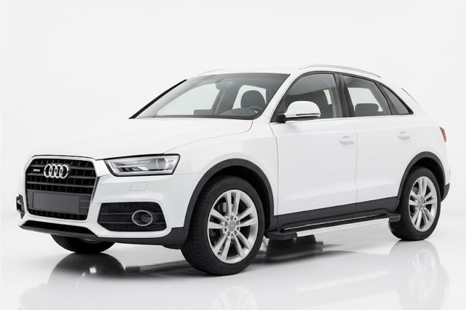 Audi Q3 2011–2019 Sidosteg RedLine V1 (2 st, aluminium) Image