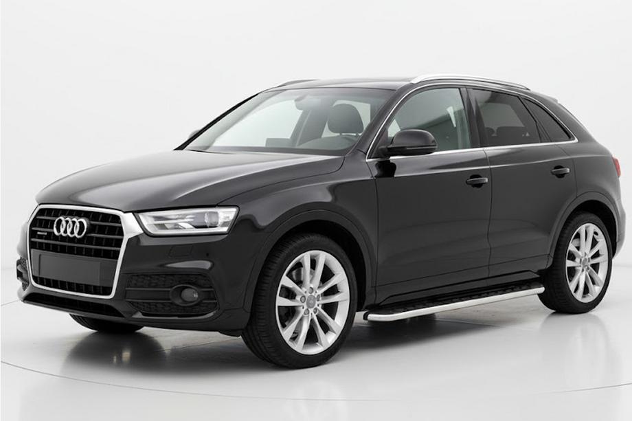 Audi Q3 2011–2019 Sidosteg Maydos V1 (2 st, aluminium ↗ rostfritt stål) Image