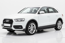 Audi Q3 2011–2019 Sidosteg Bosphorus Black (2 st, aluminium) foto 1