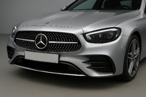 Mercedes E-class coupé C238 2016–2024 Frontgrill Diamond Silver (för AMG-Line 2020-2023) Med plats för kamera foto 3