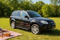 Chery Tiggo 1 2005–2016 Sidosteg Allmond Black (2 st, aluminium) foto 1