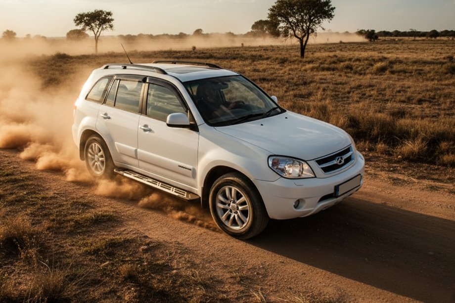 Chery Tiggo 1 2005–2016 Sidosteg Sunrise (2 st, aluminium) Image