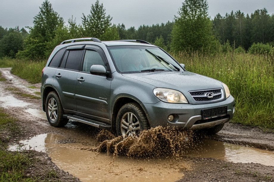 Chery Tiggo 1 2005–2016 Sidosteg RedLine V1 (2 st, aluminium) Image