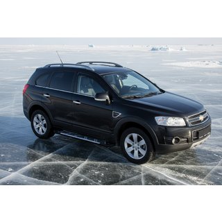 Sidosteg Sunrise (2 st, aluminium) Chevrolet Captiva 2006–2019 foto 1