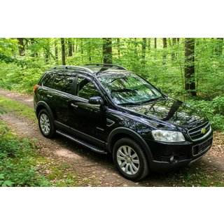 Sidosteg Bosphorus Black (2 st, aluminium) Chevrolet Captiva 2006–2019 foto 1