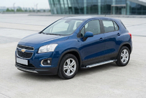 Chevrolet Trax 2012–2023 Sidosteg Allmond Grey (2 st, aluminium) foto 2