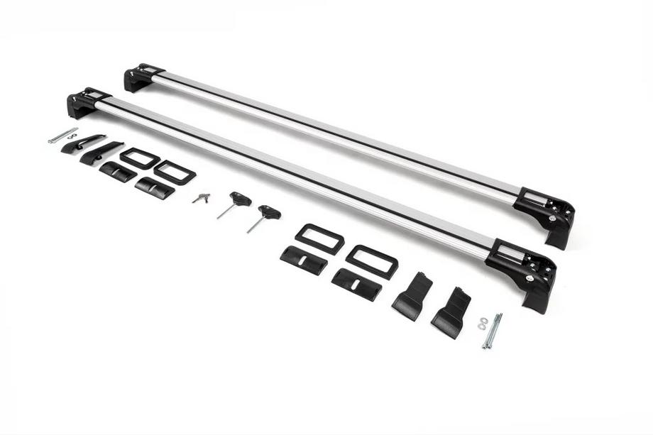 Mitsubishi ASX 2010–2023 Takräckesbågar för fasta monteringspunkter, låsbara Wingbar V3 (2 st.) Svarta Foto 13