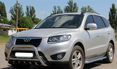 Hyundai Santa Fe 2 2006–2012 Frontbåge WT003 (rostfritt stål) foto 4