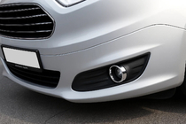 Ford Courier 2014–2023 Kromade dimljussargar (2014-2018, 2 st, rostfritt stål) foto 2