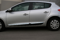 Renault Megane III 2009–2016 Dörrlister (HB, 4 st, rostfritt stål) foto 1