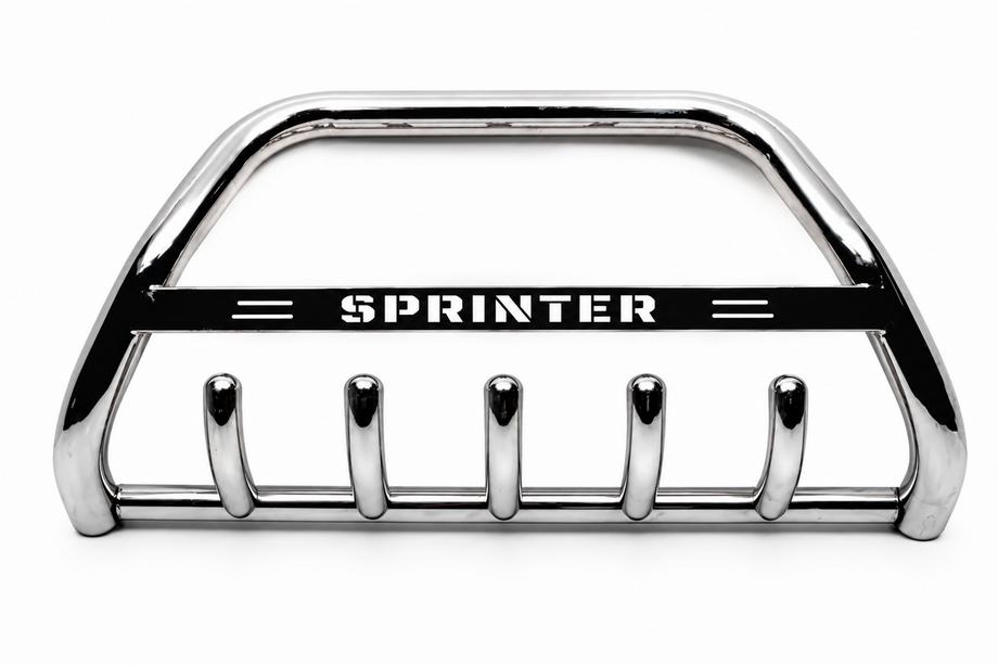 Mercedes Sprinter W906 2006–2018 Frontbåge WT003 (rostfritt stål) 60 mm, utan text Foto 2