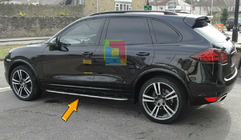 Porsche Cayenne 2010–2017 OEM sidosteg (2 st, aluminium) foto 5