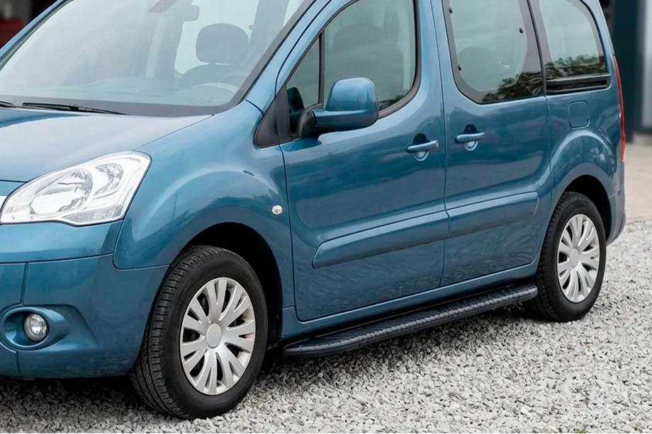 Peugeot Partner Tepee 2008–2018 Sidosteg Bosphorus Black (2 st, aluminium) Image