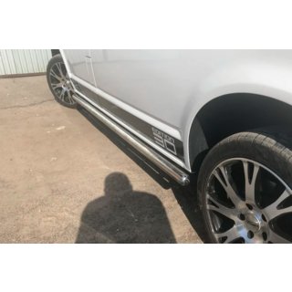 Sidorör (2 st, rostfritt stål) Volkswagen T5 Transporter 2003–2010 foto 1