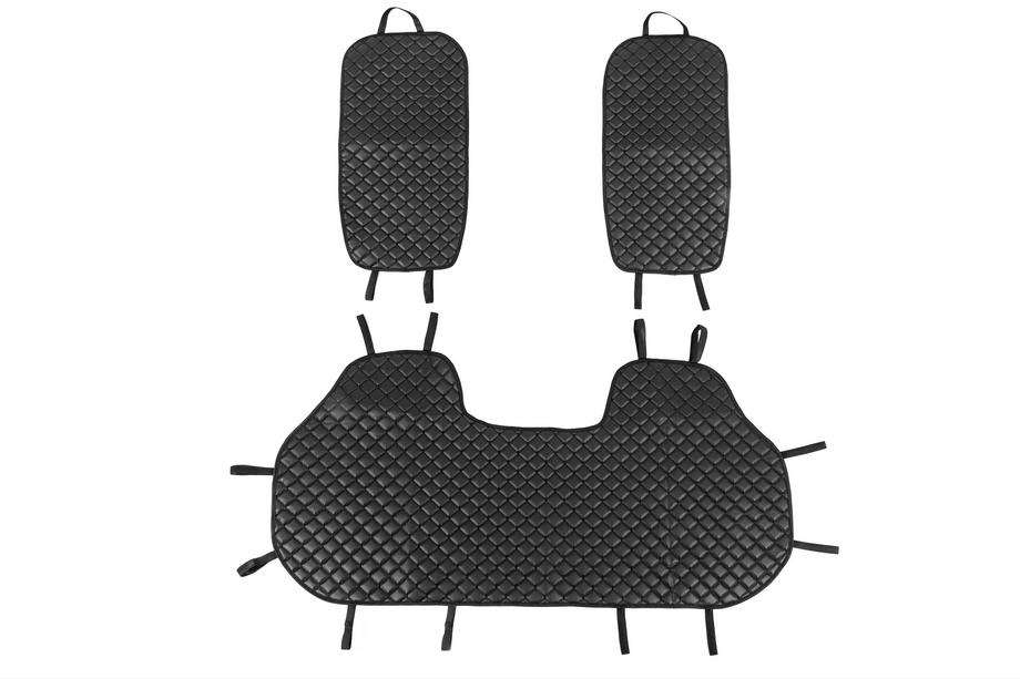 ECO sätesöverdrag för baksätet (set, svart med svart söm) Image