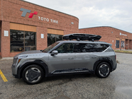 KIA EV9 Låsbara tvärbalkar för integrerade takrails Ecem V2 (2 st) upp till 110 cm, grå foto 15