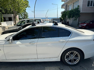 BMW 5-serien F10/F11 2010–2016 Takräcke (tvärbalkar) för originalfästpunkter Ecem V3 (2 st) Grå, 110 cm foto 5