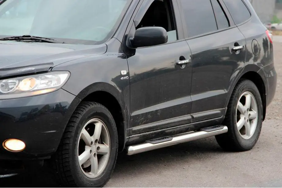 Hyundai Santa Fe 2 2006–2012 Sidobågar B3 (2 st, rostfritt) Image