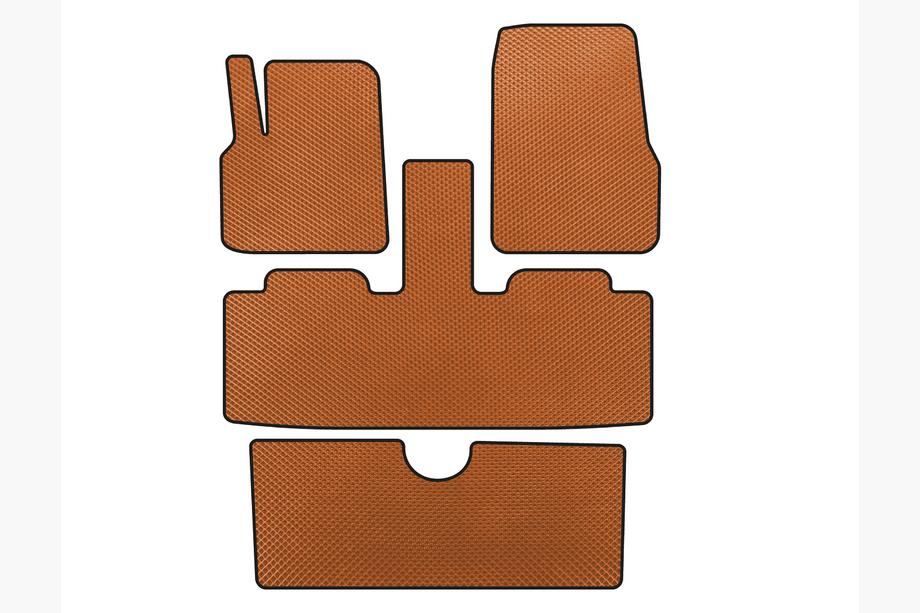 Renault Espace 2002–2014 EVA-mattor (3 rader, 7-sits, orange) Image