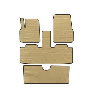 EVA bilmattor (3 rader, 7-sits, beige)