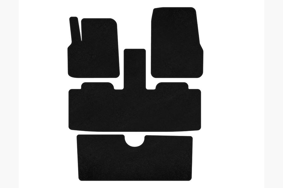 Renault Espace 2002–2014 Classic textilmattor (3 rader, 7-sits, svart) Image