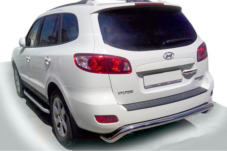 Hyundai Santa Fe 2 2006–2012 Bakre skyddsbåge AK007 (rostfritt) Image