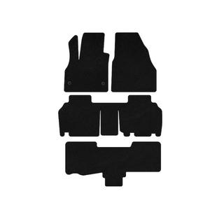 Textilmattor Classic (3 rader, 5-dörrars/7-sits, svarta) Renault Kangoo 2008–2020 foto 1