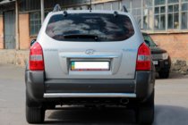 Hyundai Tucson JM 2004– Bakre skyddsbåge AK002 (rostfritt) foto 1