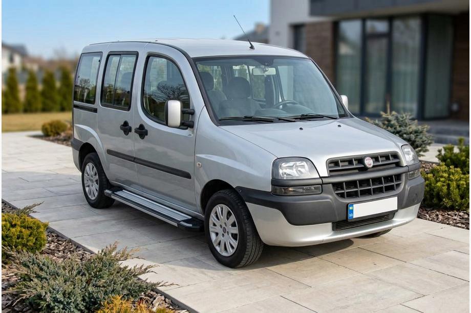 Fiat Doblo I 2001–2005 Sidosteg Rainbow (2 st, aluminium) Image