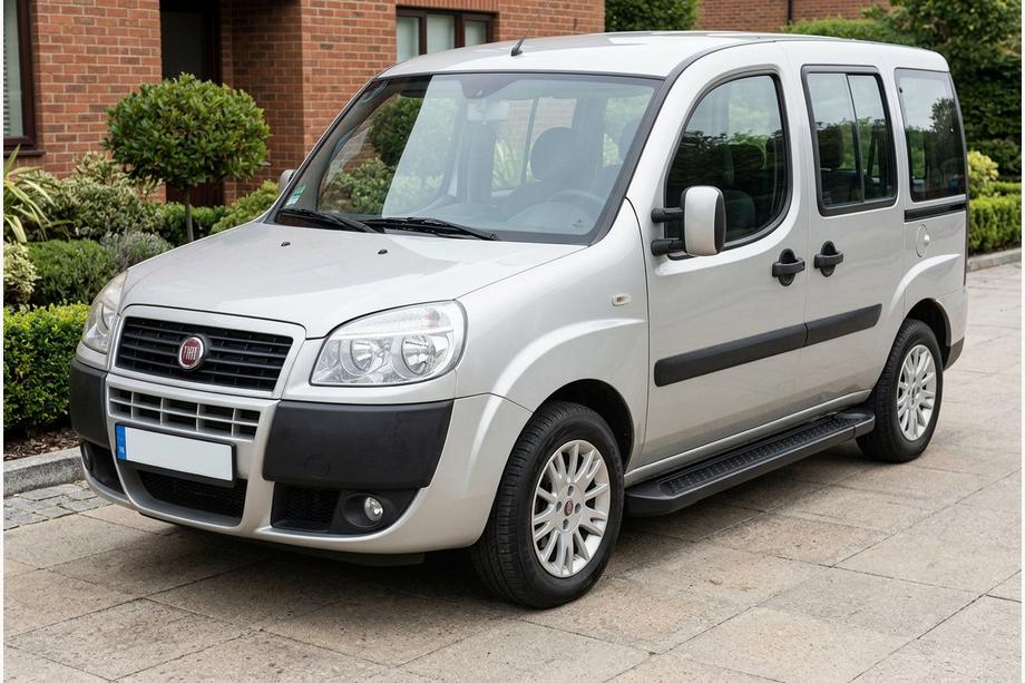 Fiat Doblo I 2005–2010 Sidosteg Allmond Black (2 st, aluminium) Image